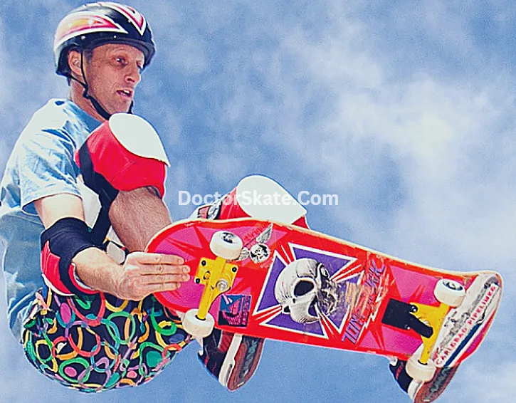 Famous Old School Skateboarder Tony Hawk