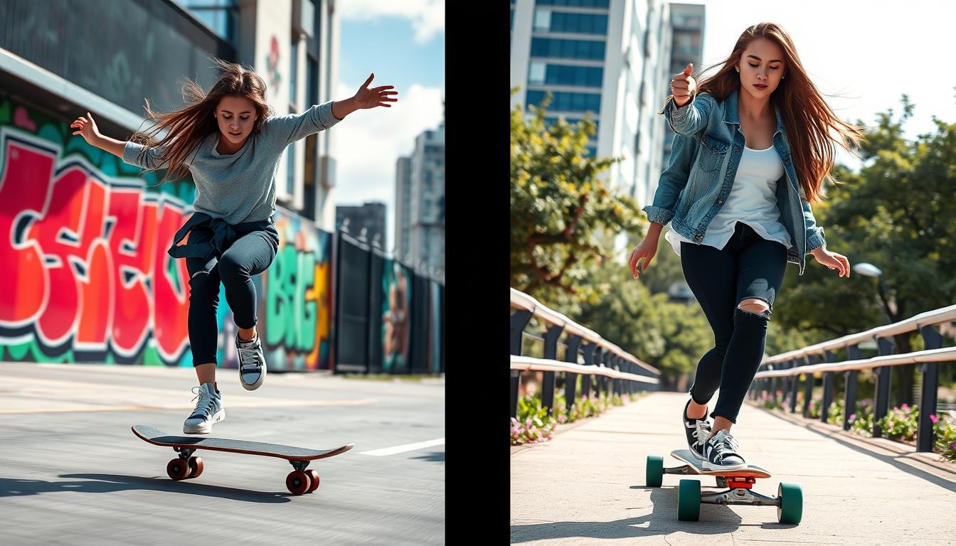 is skateboarding or longboarding harder for girls