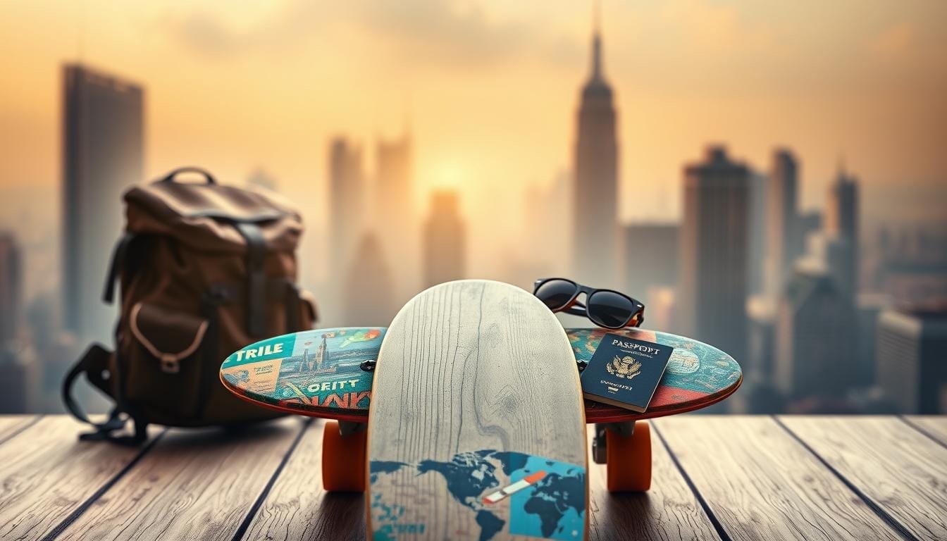 can I travel with a skateboard
