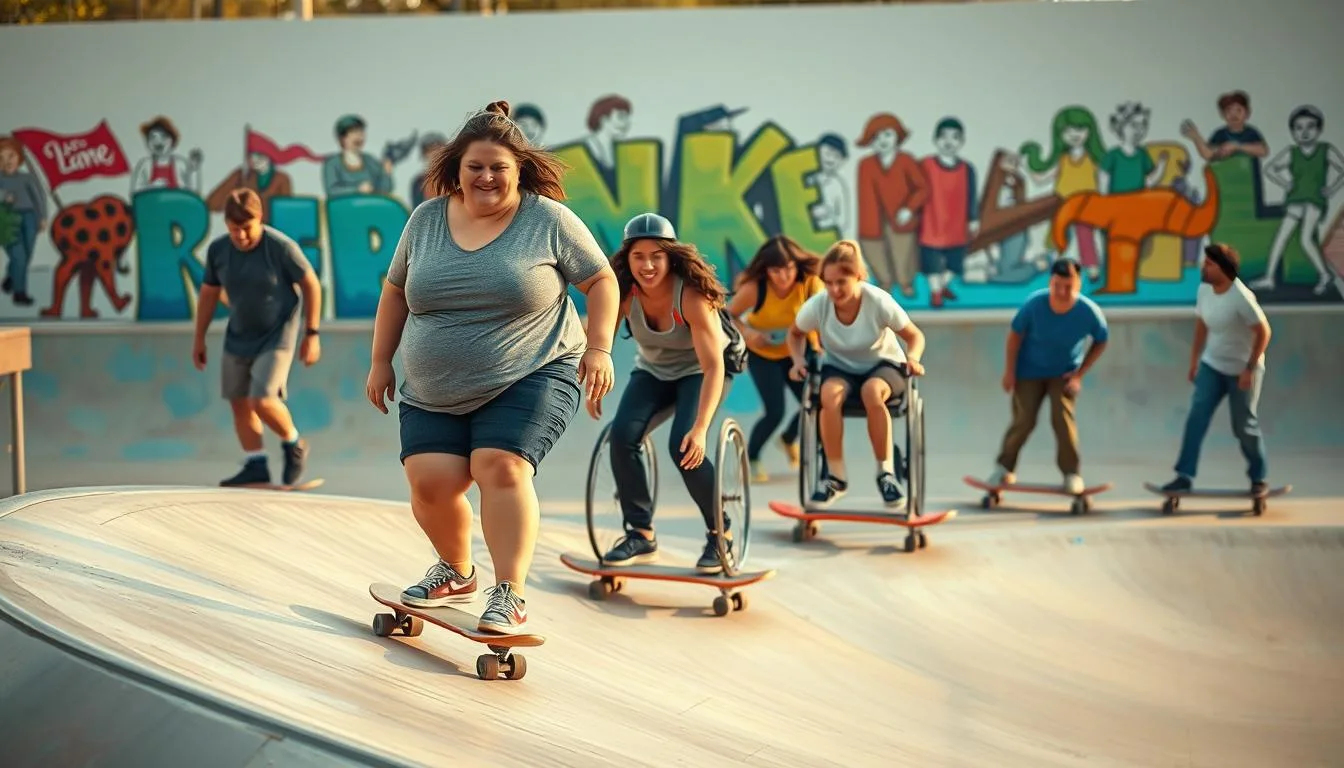 can overweight people ride skateboards