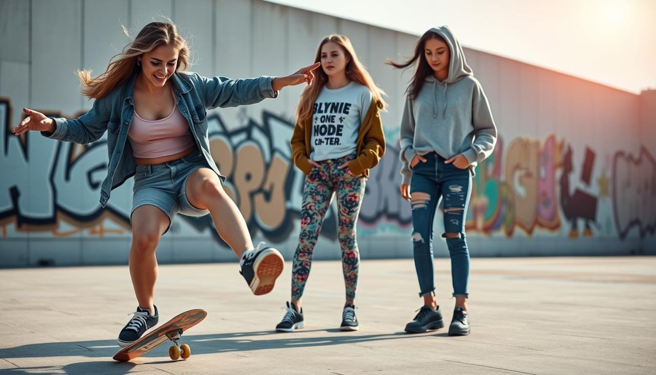 what to wear when skateboarding a girl