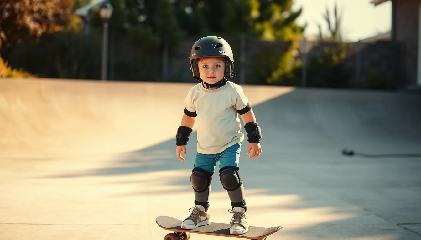 how do I teach my 8 year old to skateboard